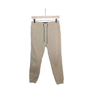 American Eagle Jogger Pants Men XS Khaki Next Level Flex Elastic Cuff Drawstring